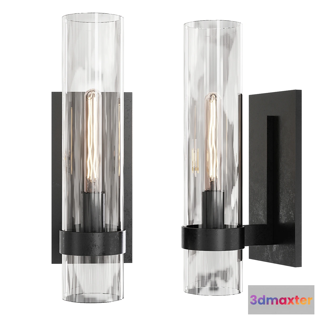 710242 - Restoration Hardware RAVELLE GRAND SCONCE Black