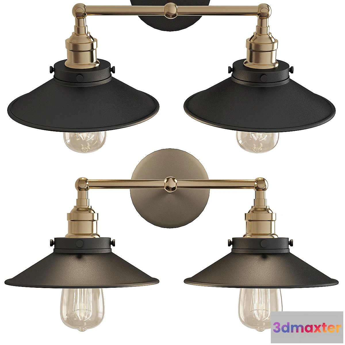 729636 - Eletorot Vintage Wall Light Double Wall Light - No.2