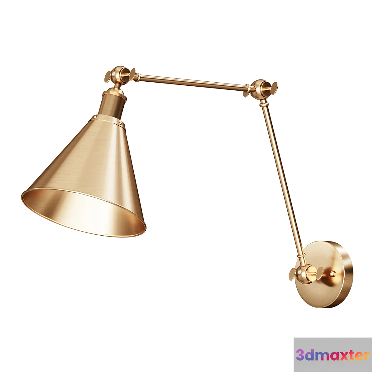 747841 - Wall lamp JONATHAN Y Rover 7 in. Adjustable Arm Metal Brass LED Wall Sconce wall lamp - No.2