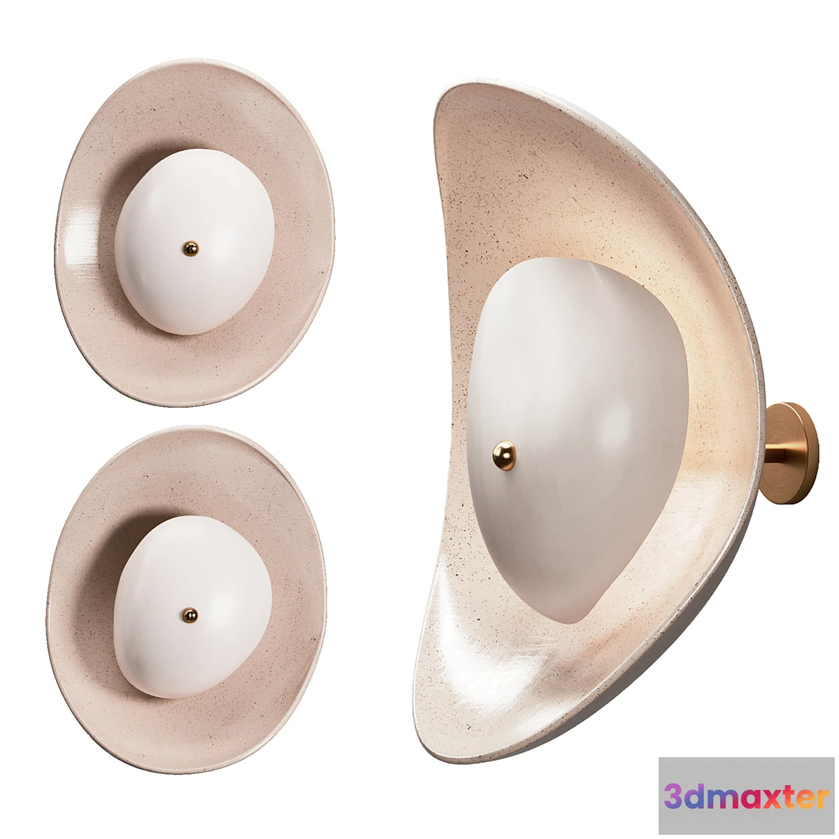 773151 - Set of 2 Free Form Wall Sconces by Elsa Foulon - No.2