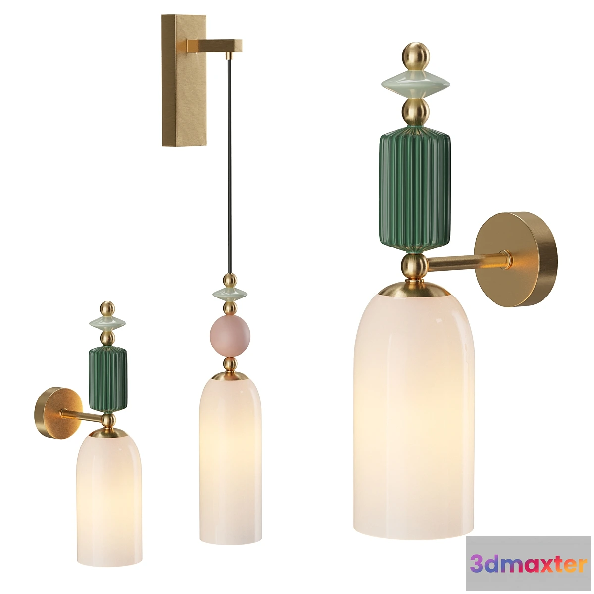 773211 - Iris wall lamp candy