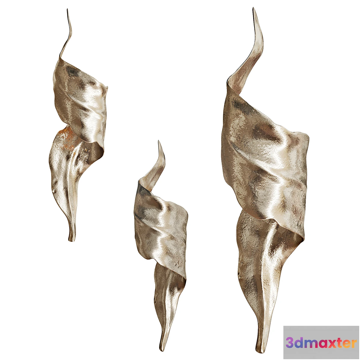 773279 - Golden wall sconce LEAF  VetviStore - No.2