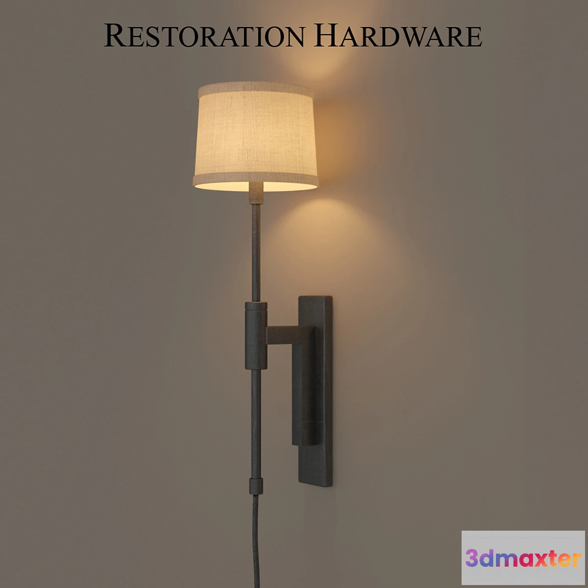 802302 - Restoration Hardware _ MENLO SCONCE AGED STEEL