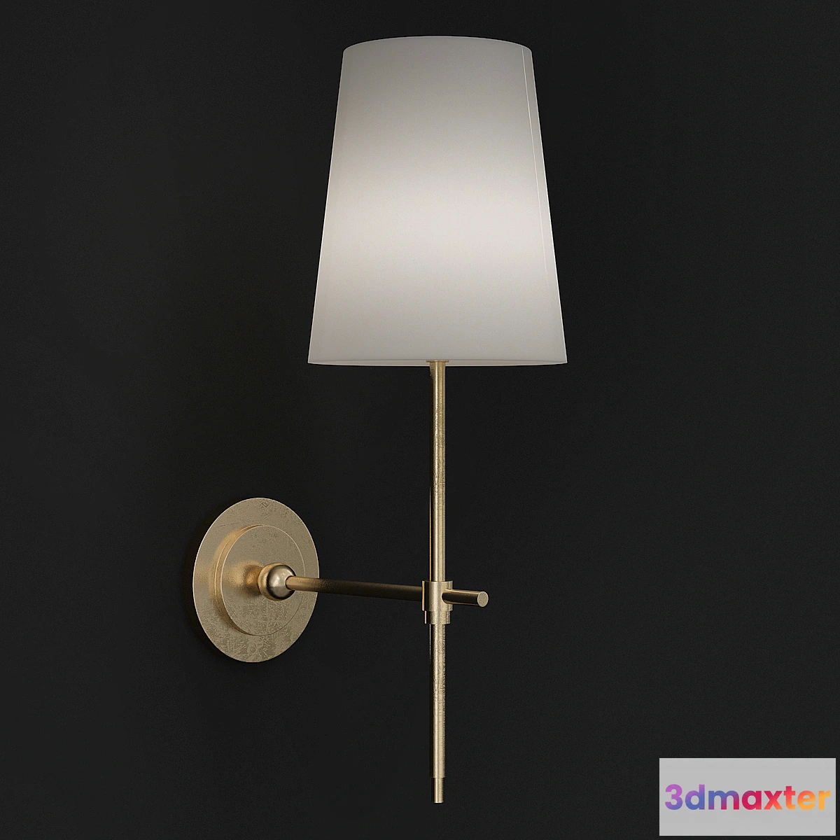 839384 - Adams Wall Sconce with Linen Shade - No.6