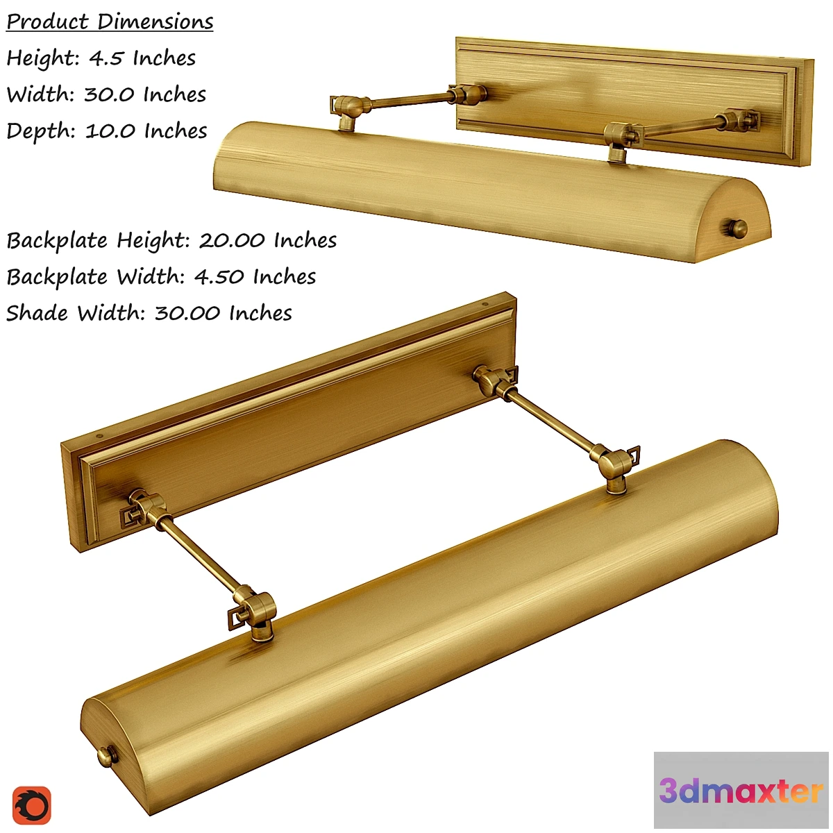 839592 - Oxford 30 Inch Picture and Display Light - No.3
