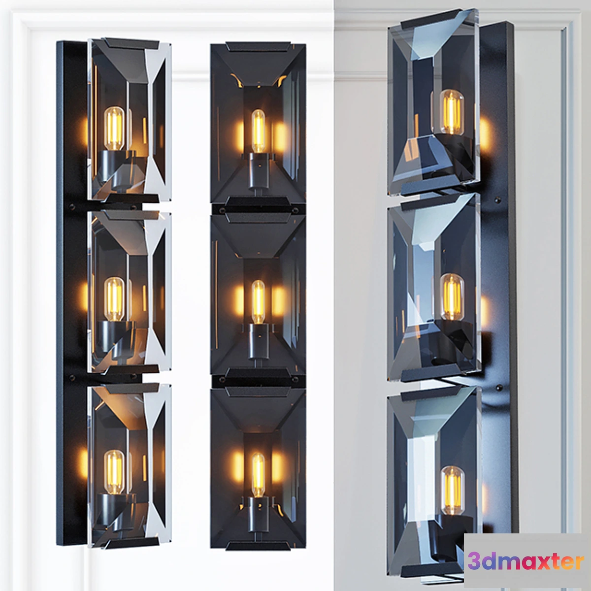 839688 - Sconce RH Harlow Crystal Round Bra Triple - No.3