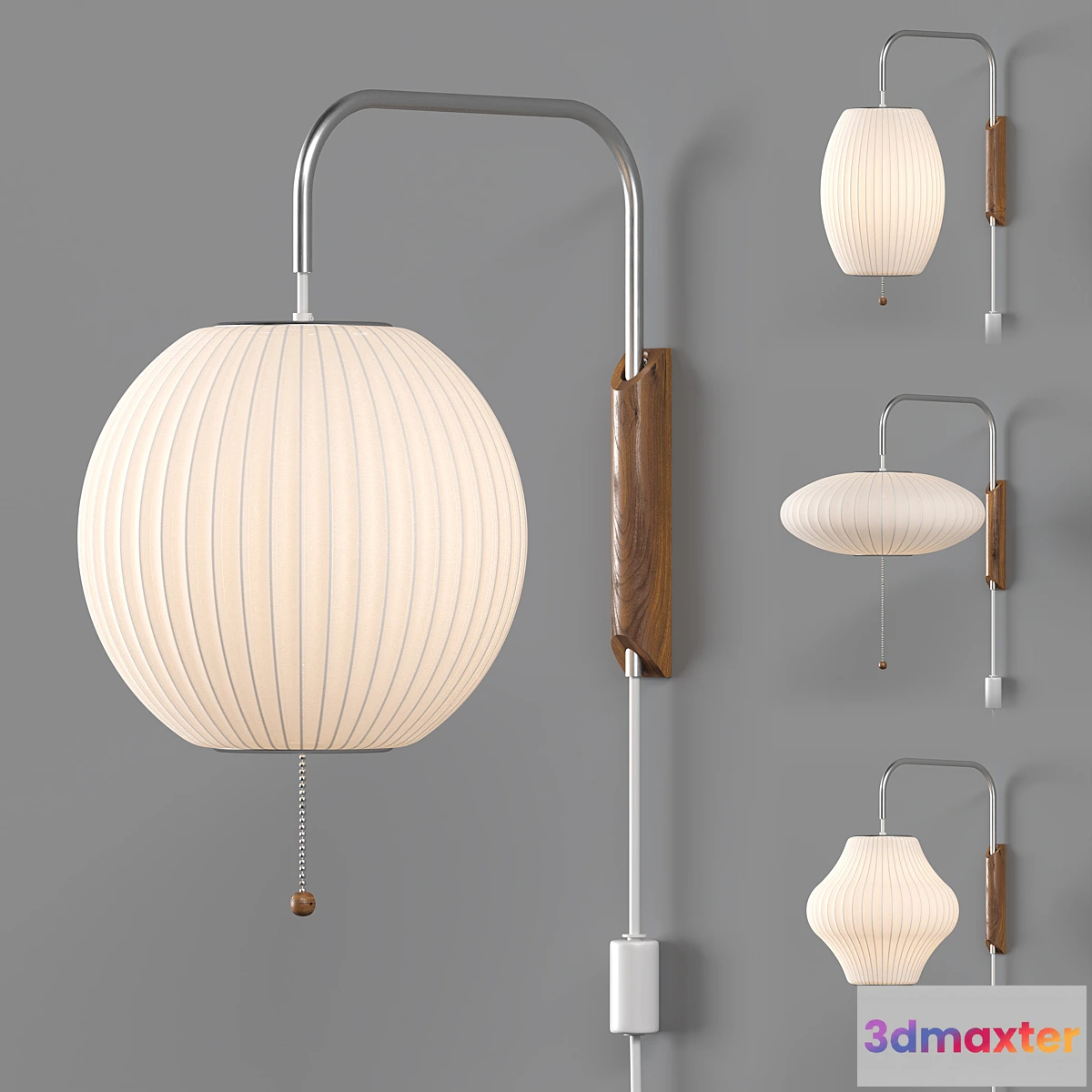 854571 - Nelson Bubble Wall Sconce Cabled Collection - No.3