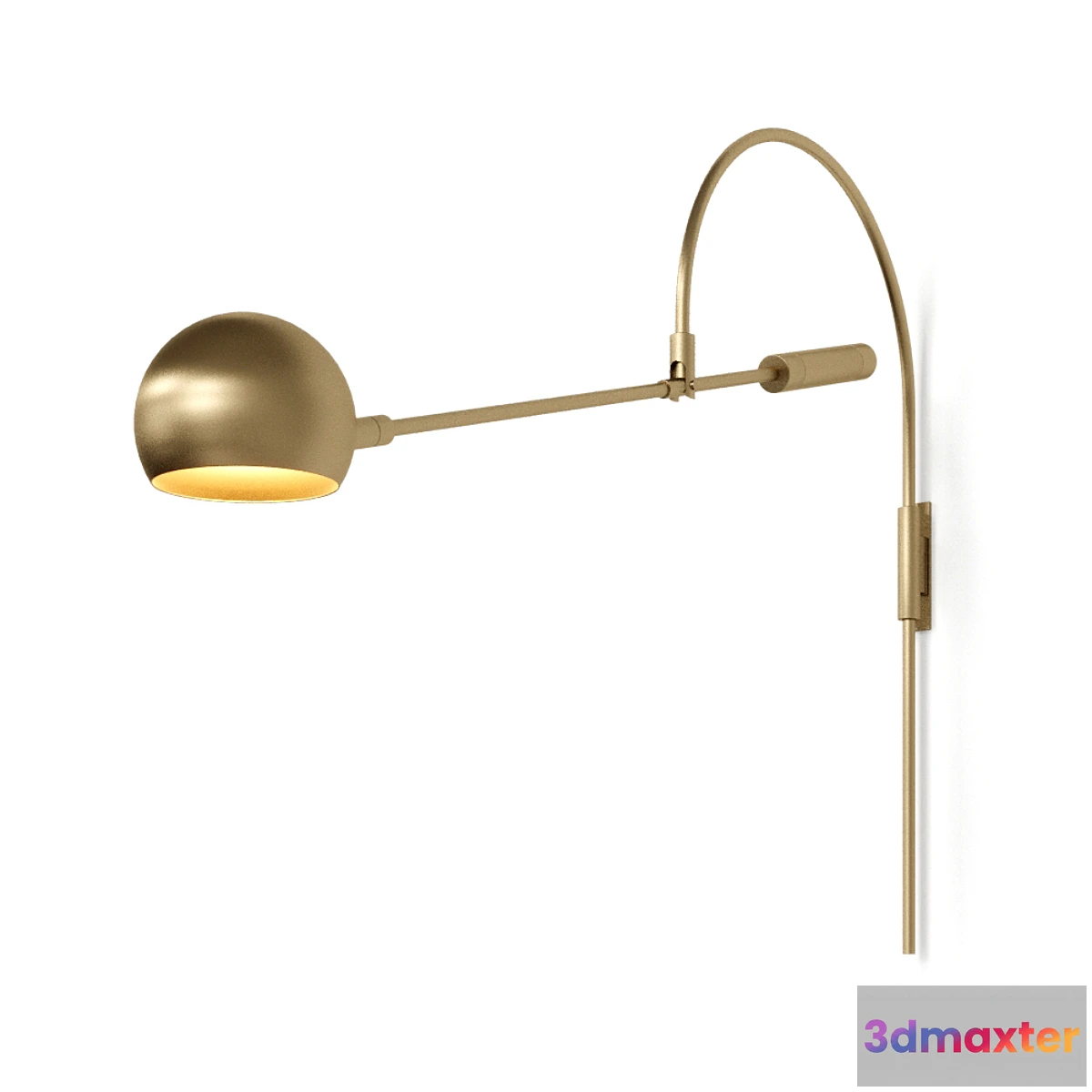 854595 - Sconce Restoration Hardware ORBITER II Wall lamp Brass - No.2