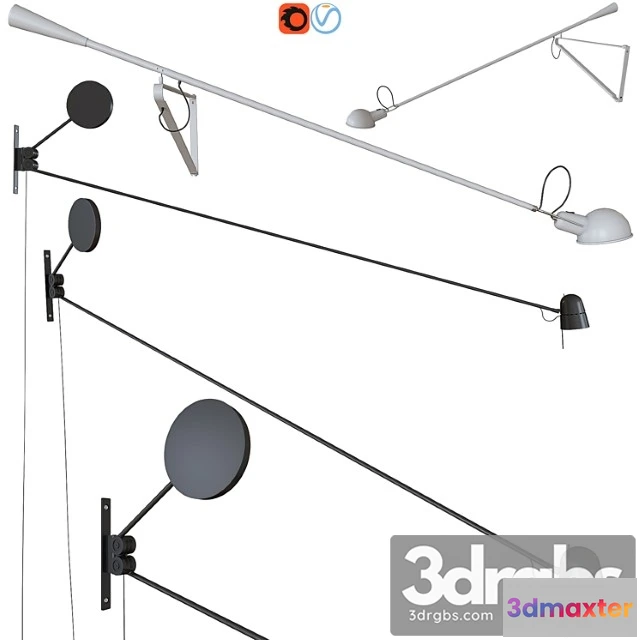 995190 - A Set Of Wall Lights Luceplan Counterbalance Flos 265