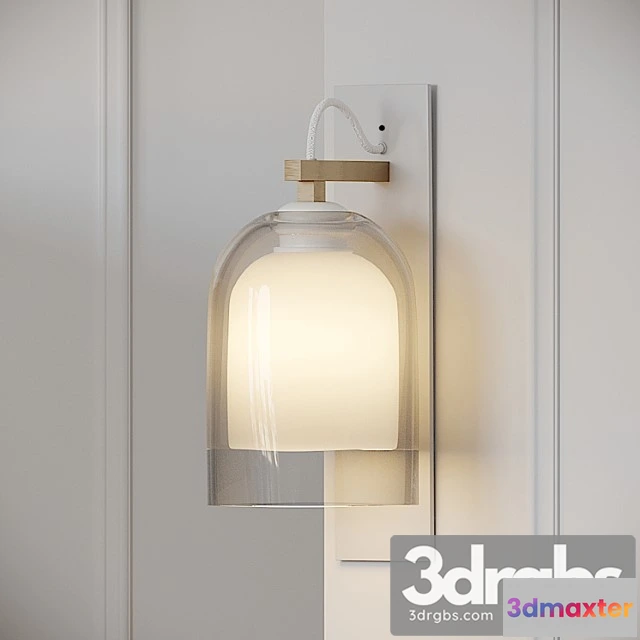 995340 - Articolo - wall sconce - black - brass - emerald