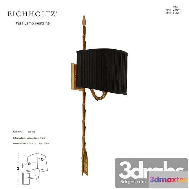 995868 - Eichholtz Wall Lamp Fontaine 109192