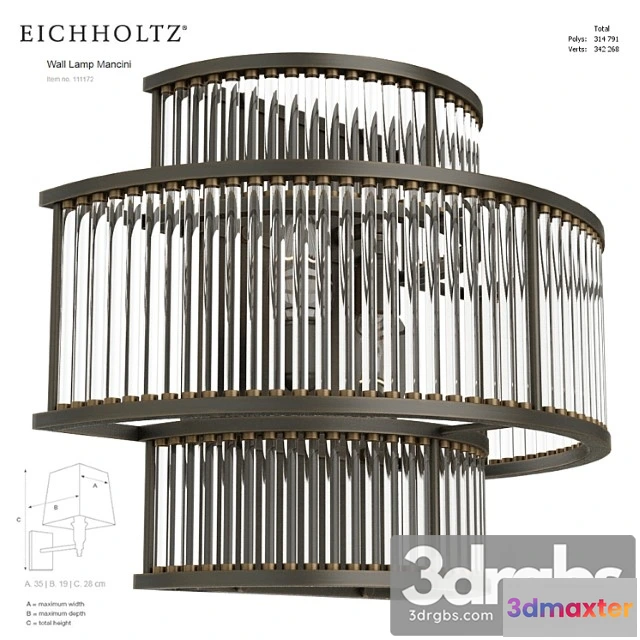 995874 - Eichholtz wall lamp mancini 111172 111516