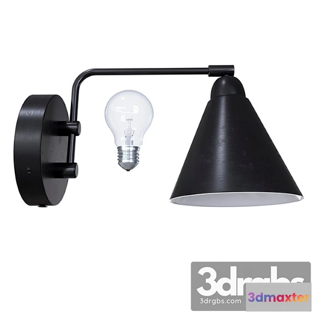 996254 - House Doctor Vaeglampe Sort Hvid Lille 4