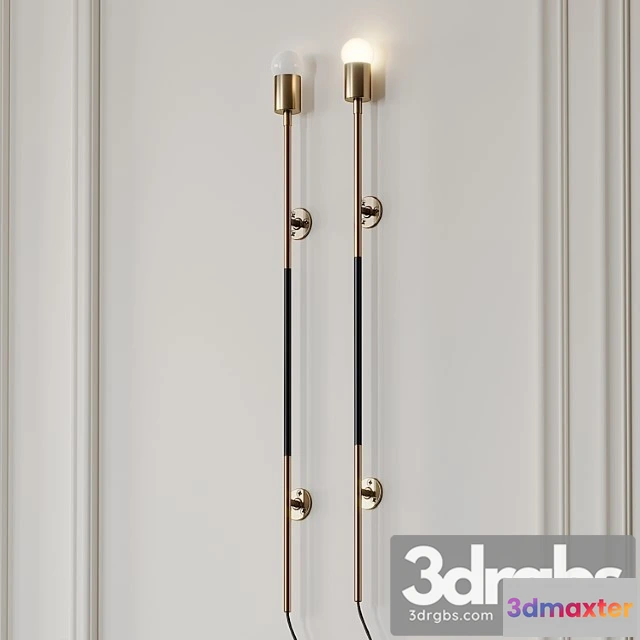 996582 - Leather Wrapped Linear Wall Sconce By Katy Skelton