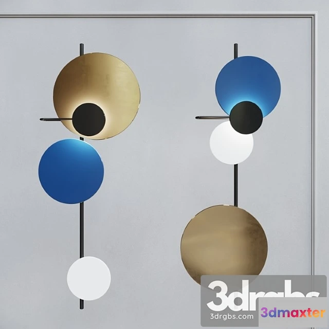 996652 - Loft concept wall lamp planet lamp