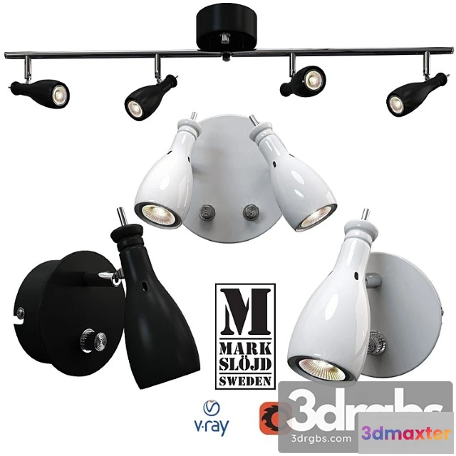 996840 - Model lammhult wall and ceiling light from markslöjd sweden.