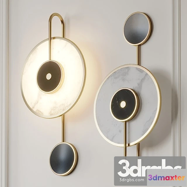 996892 - Natural marble led wall lamp
