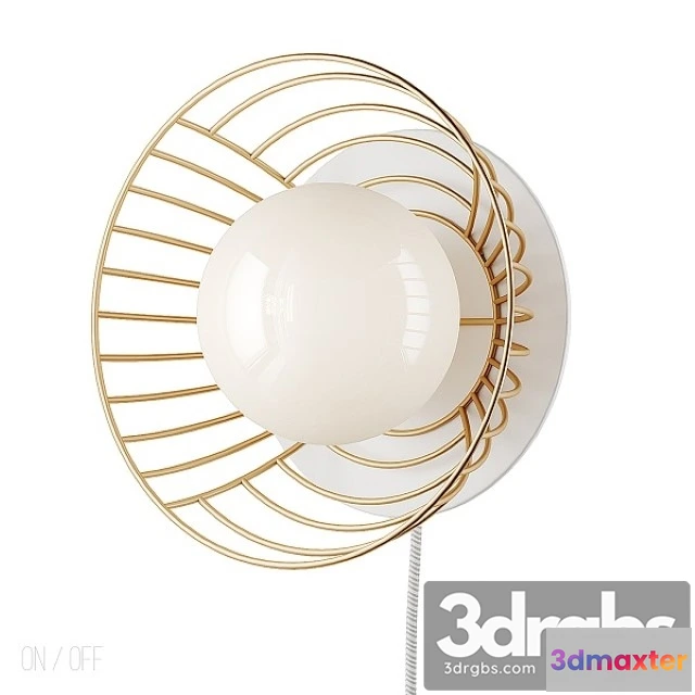 997092 - Pink Linework Metal Wall Sconce