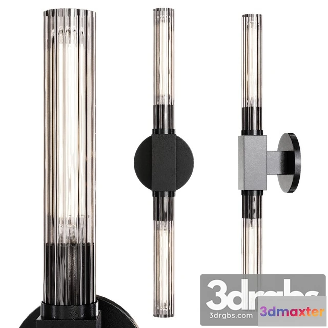 997166 - Restoration Hardware Cannele Vanity Sconce Black