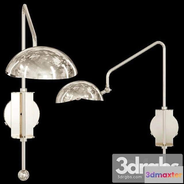 997168 - Restoration Hardware Convessi Sconce 23 Nickel