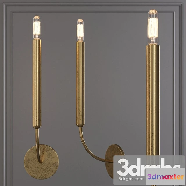 997176 - Restoration hardware quenouilles single sconce brass