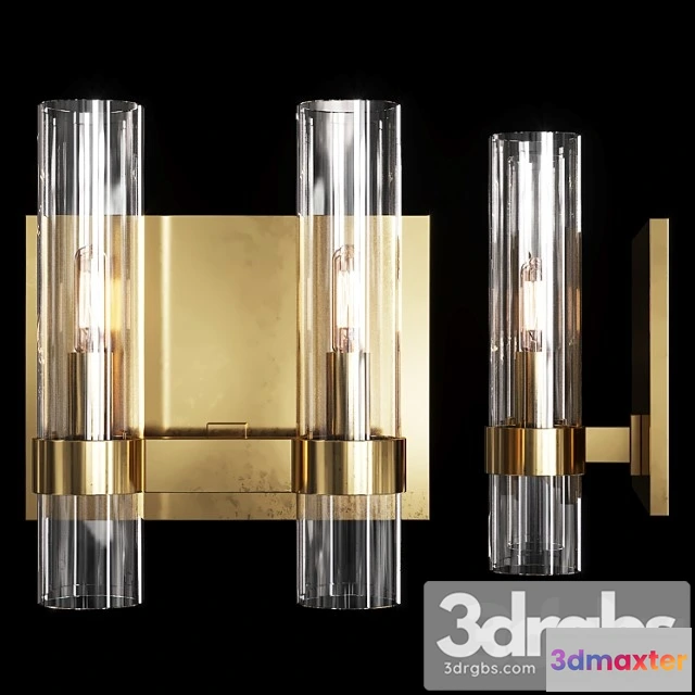 997178 - Restoration hardware ravelle double sconce brass