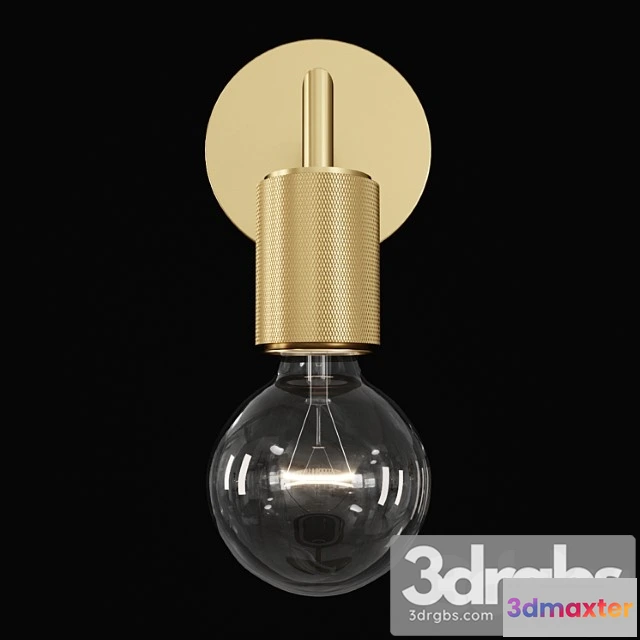 997192 - Rh utilitaire single sconce brass