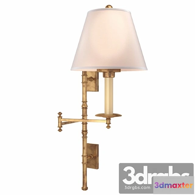 997732 - Visual Comfort Dorchester Double Backplate Swing Arm