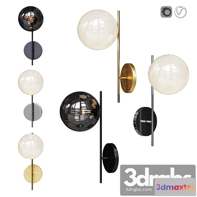 997950 - West elm sphere and stem 1-light sconce