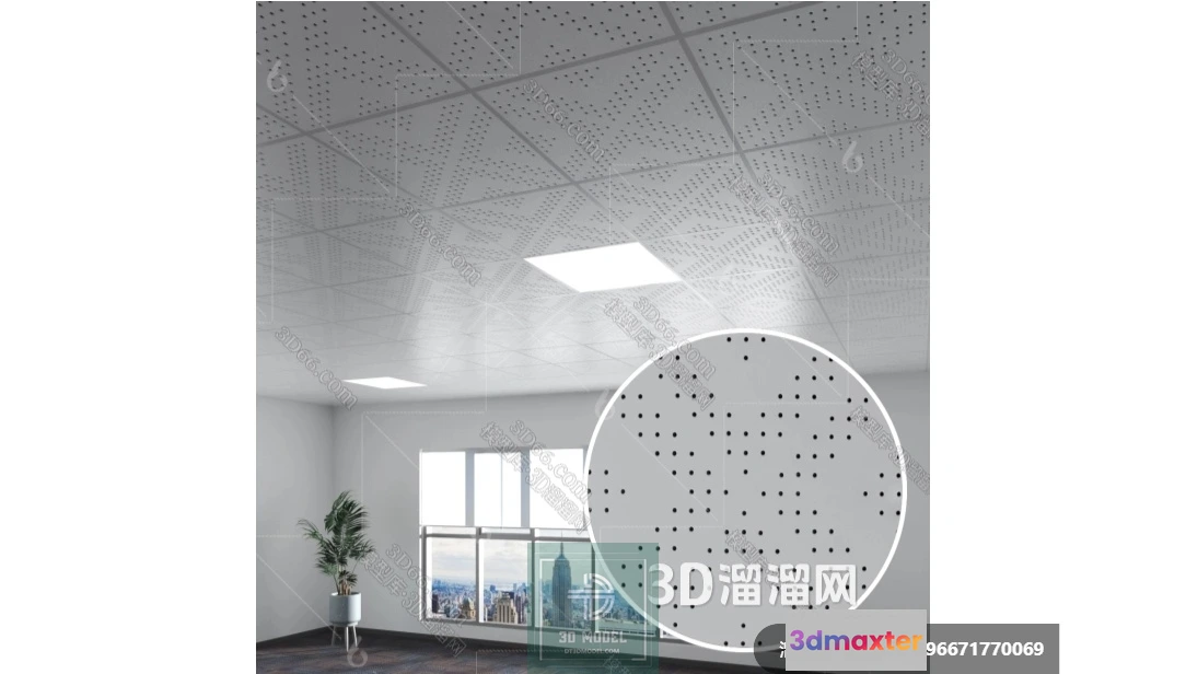 1146694 - MATERIAL - TEXTURES - OFFICE CEILING - 0078