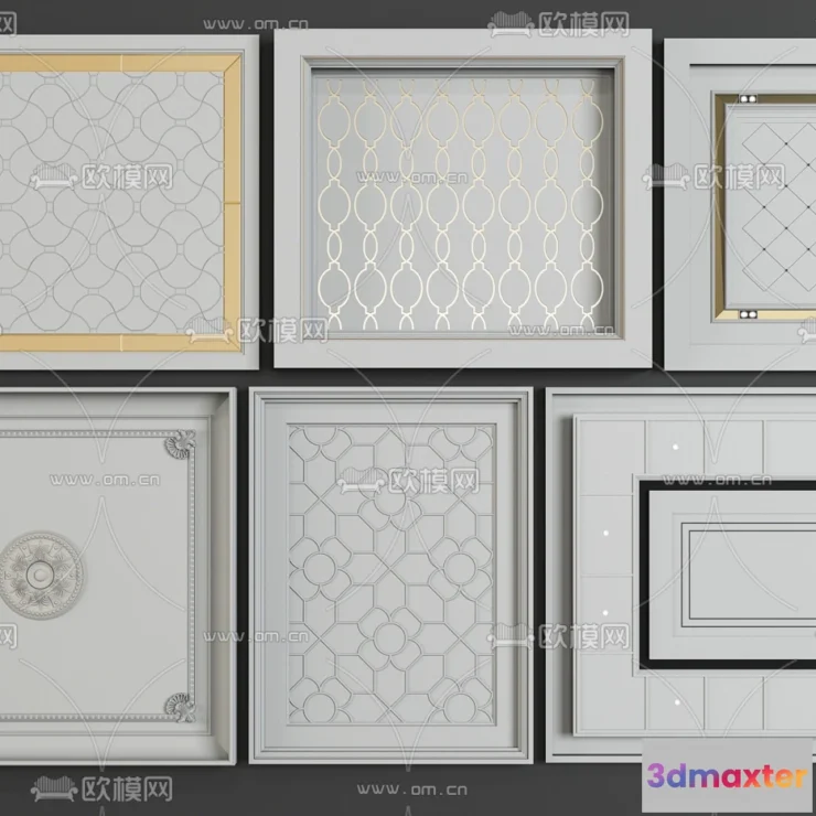 1244022 - DETAIL - CEILING - VRAY  CORONA - 3D MODEL - 3135