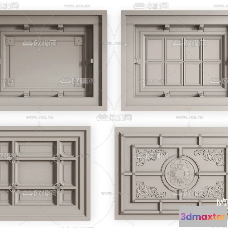 1244032 - DETAIL - CEILING - VRAY  CORONA - 3D MODEL - 3140