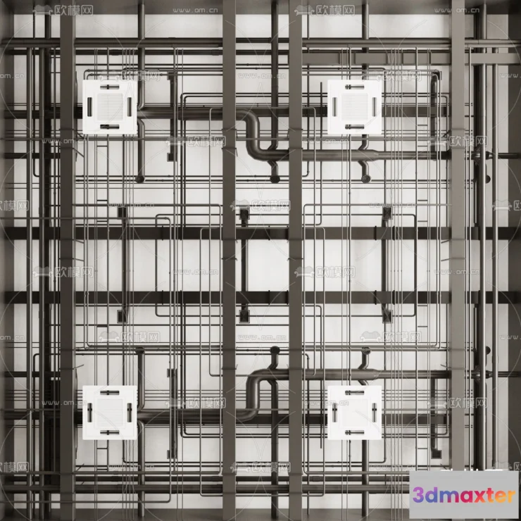 1244052 - DETAIL - CEILING - VRAY  CORONA - 3D MODEL - 3150