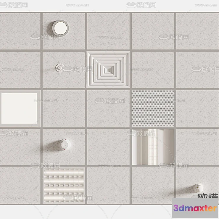 1244078 - DETAIL - CEILING - VRAY  CORONA - 3D MODEL - 3163