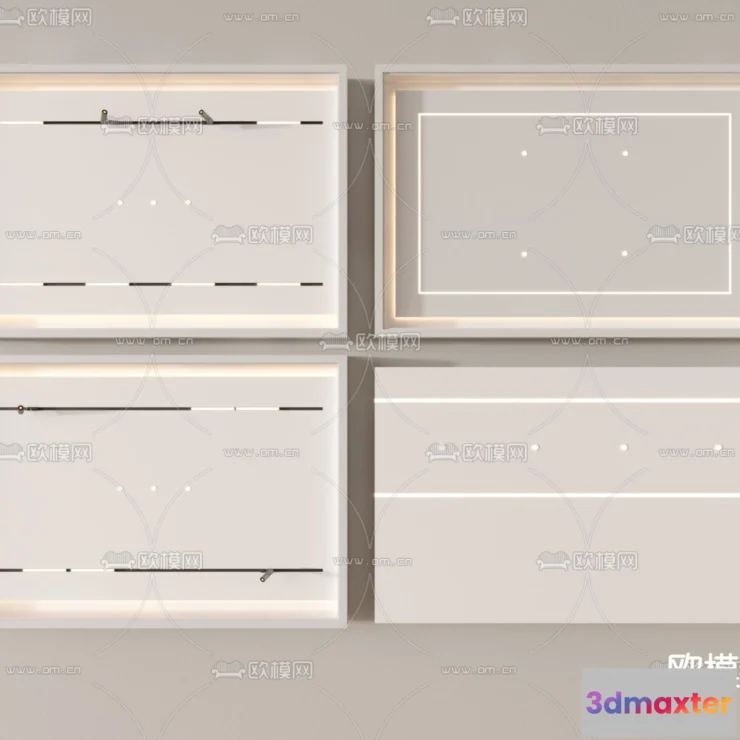 1244082 - DETAIL - CEILING - VRAY  CORONA - 3D MODEL - 3165