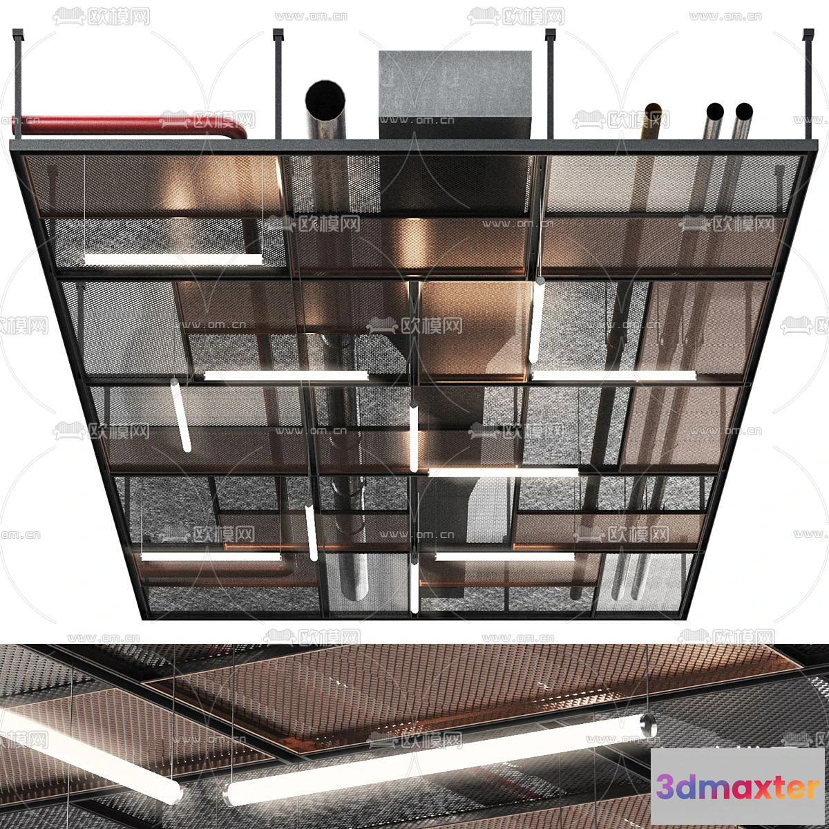 1244100 - DETAIL - CEILING - VRAY  CORONA - 3D MODEL - 3174