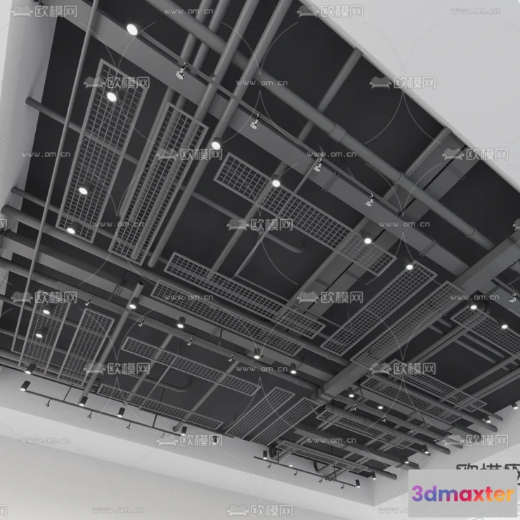 1244102 - DETAIL - CEILING - VRAY  CORONA - 3D MODEL - 3175