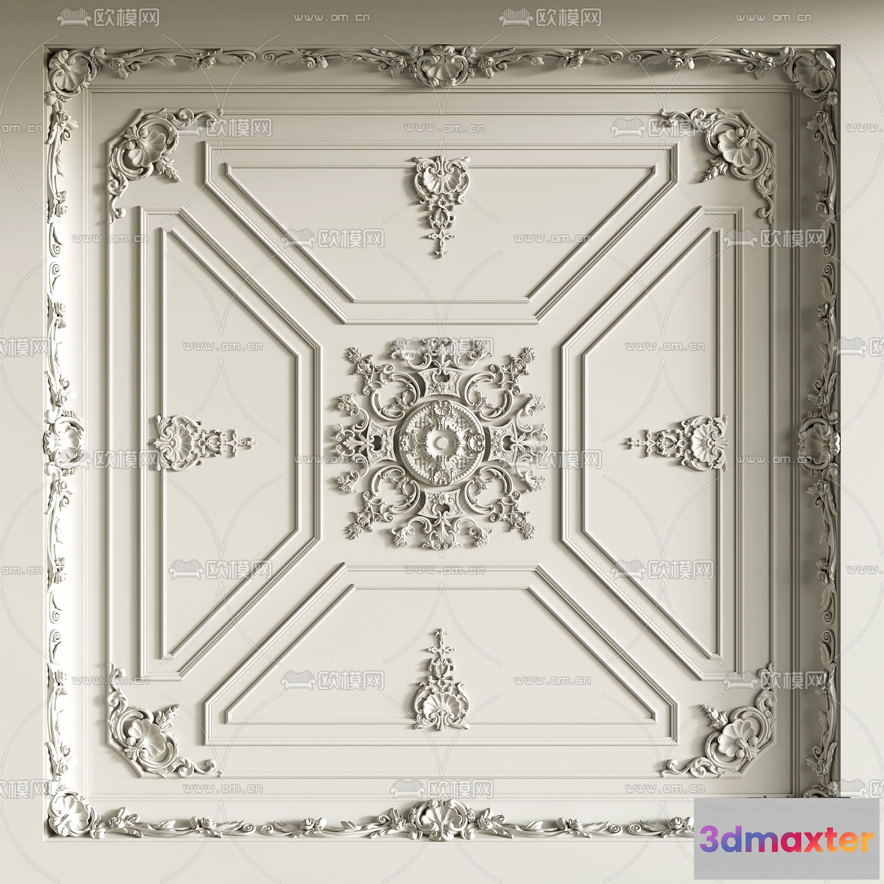 1244136 - DETAIL - CEILING - VRAY  CORONA - 3D MODEL - 3192