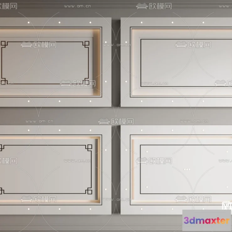 1244144 - DETAIL - CEILING - VRAY  CORONA - 3D MODEL - 3196