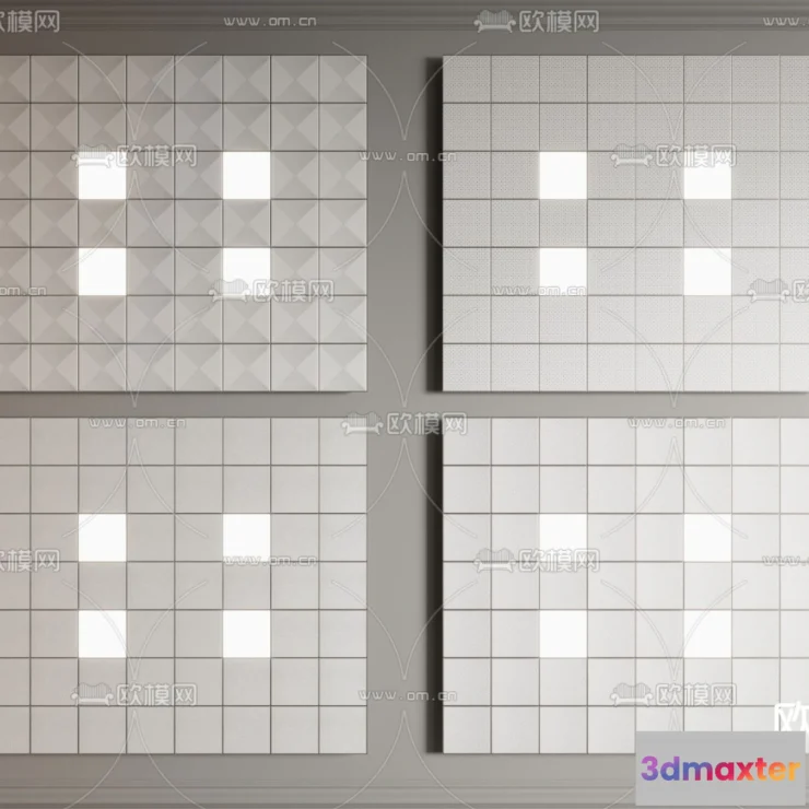 1244152 - DETAIL - CEILING - VRAY  CORONA - 3D MODEL - 3200