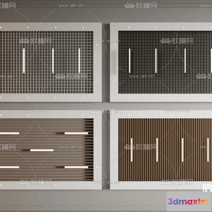 1244162 - DETAIL - CEILING - VRAY  CORONA - 3D MODEL - 3205