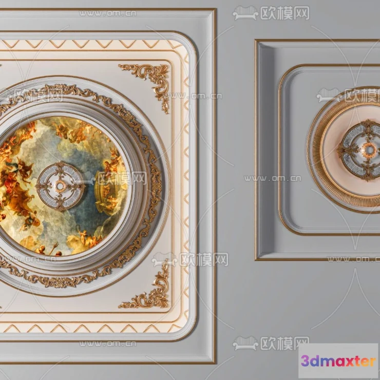 1244164 - DETAIL - CEILING - VRAY  CORONA - 3D MODEL - 3206