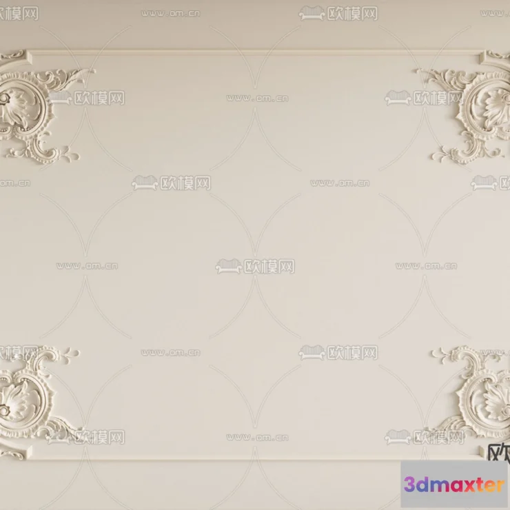 1244196 - DETAIL - CEILING - VRAY  CORONA - 3D MODEL - 3222