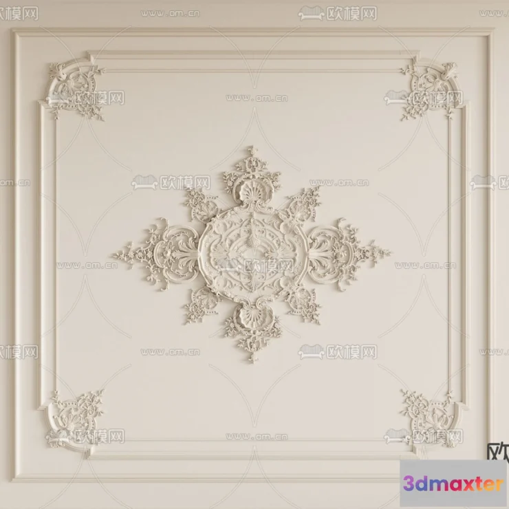1244198 - DETAIL - CEILING - CORONA - 3D MODEL - 3223