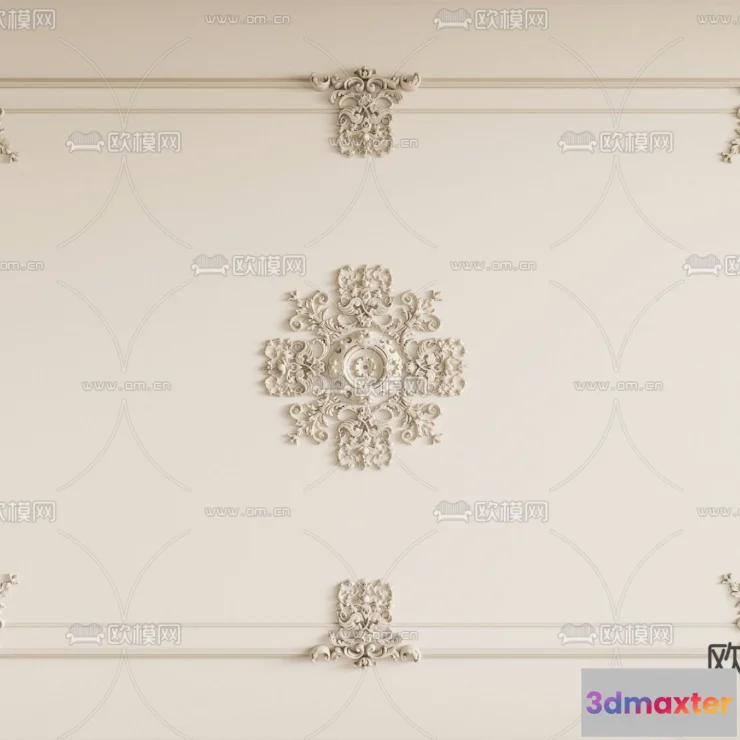 1244200 - DETAIL - CEILING - CORONA - 3D MODEL - 3224