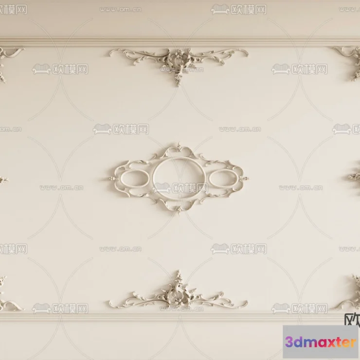 1244202 - DETAIL - CEILING - CORONA - 3D MODEL - 3225