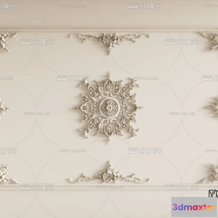 1244204 - DETAIL - CEILING - CORONA - 3D MODEL - 3226