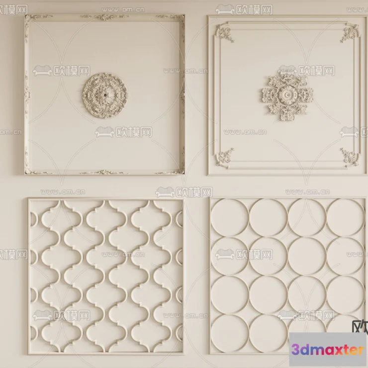 1244212 - DETAIL - CEILING - CORONA - 3D MODEL - 3230