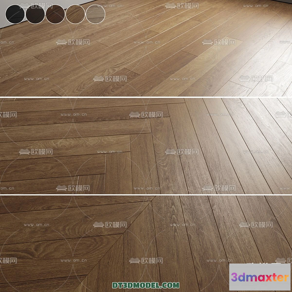 1243628 - MATERIAL - WOODEN FLOOR - VRAY  CORONA - 3D MODEL - 2938