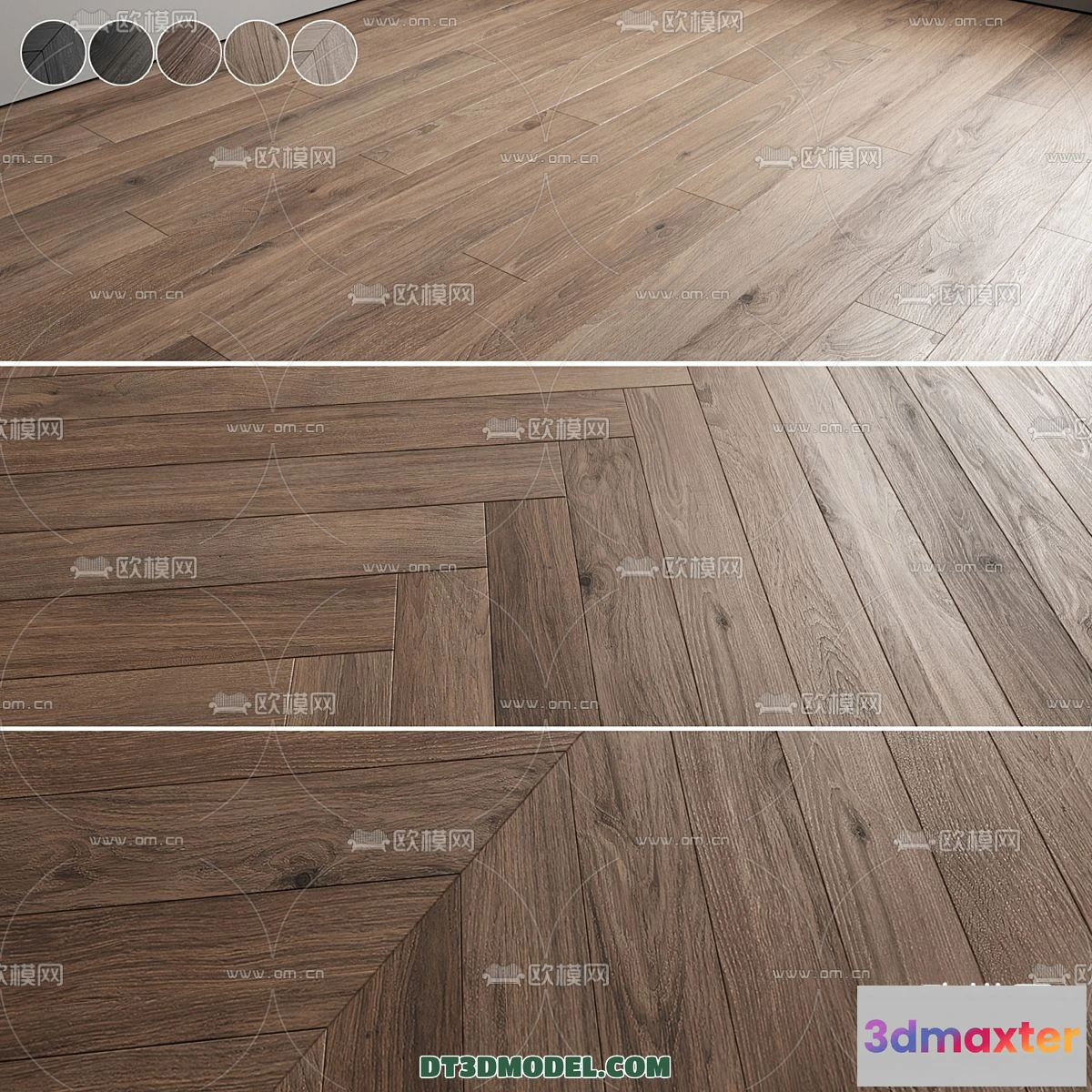 1243652 - MATERIAL - WOODEN FLOOR - VRAY  CORONA - 3D MODEL - 2950